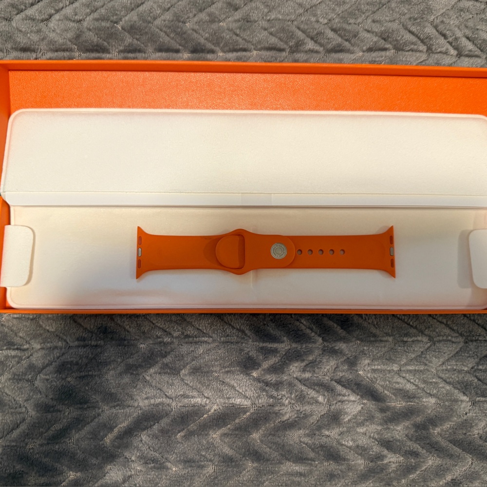Orange Apple Watch Hermes 42mm Smartwatch Band